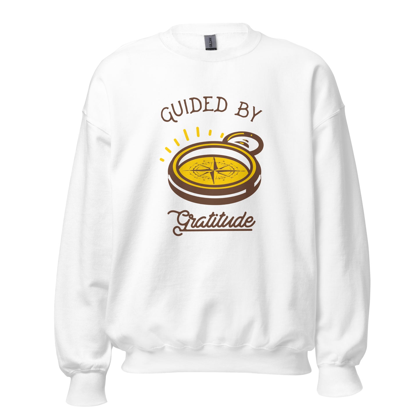 Guided by Gratitude Sweatshirt — Unisex Graphic Crewneck Sweatshirt | LowCool Brands