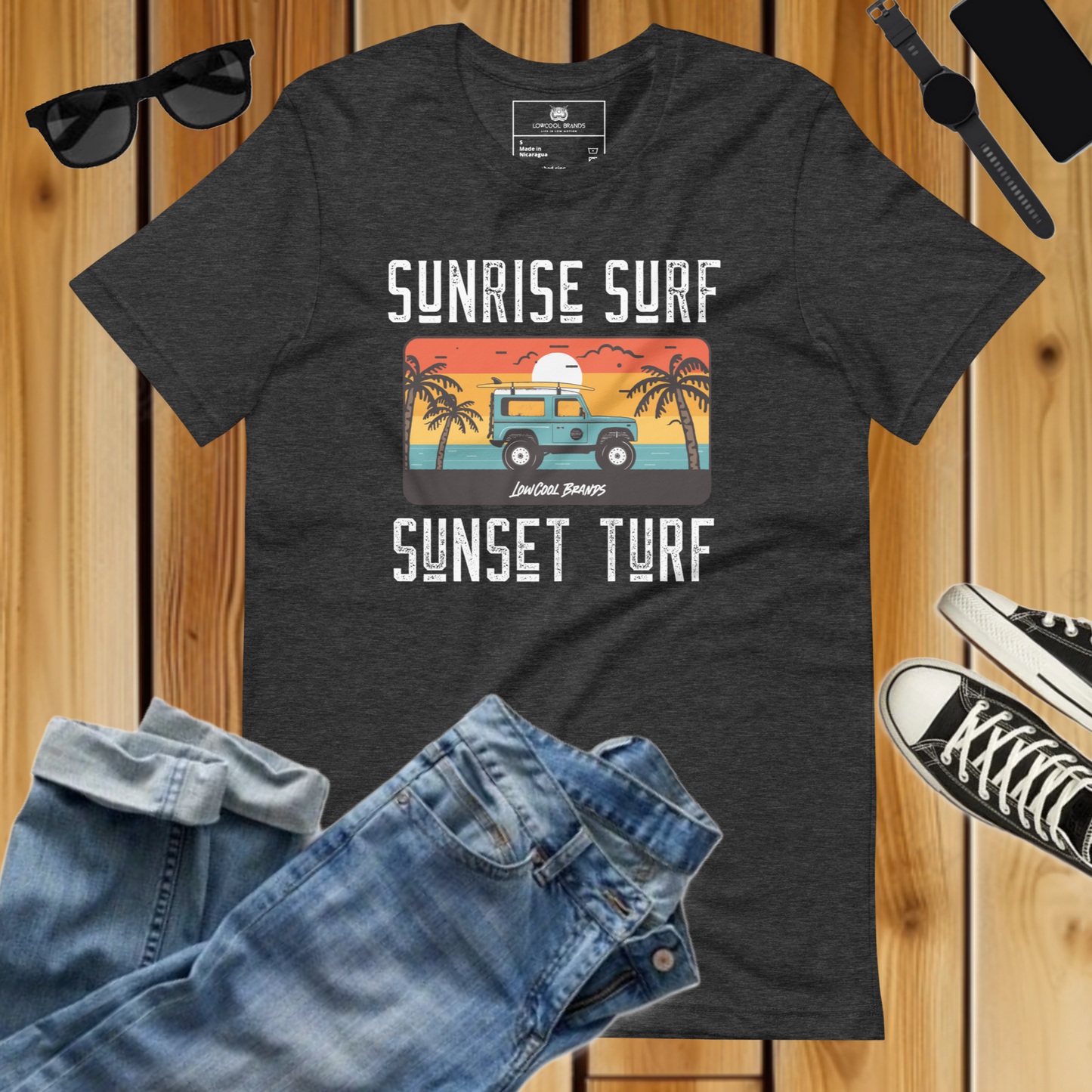 Sunrise Surf, Sunset Turf T-Shirt