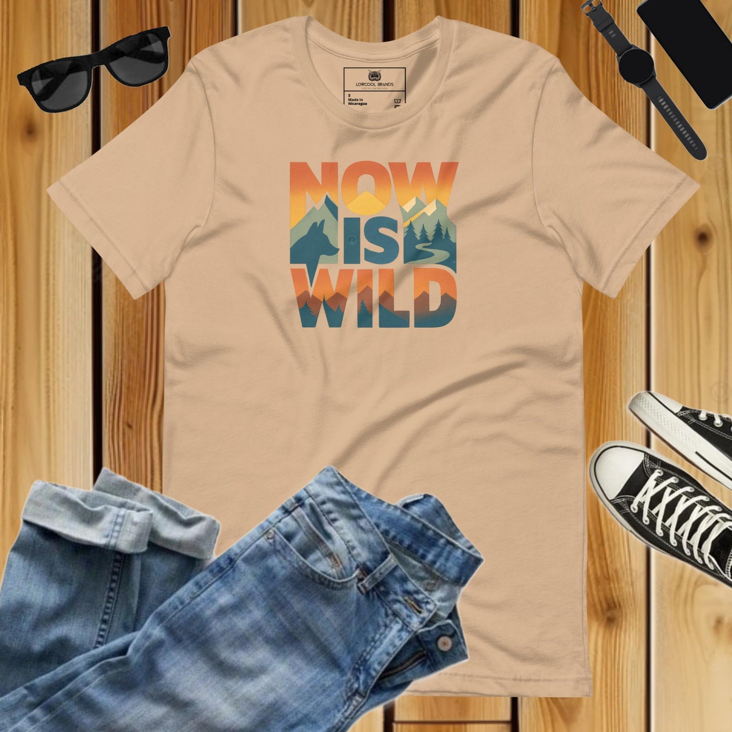 Now Is Wild T-Shirt-T-Shirt-LowCool Brands
