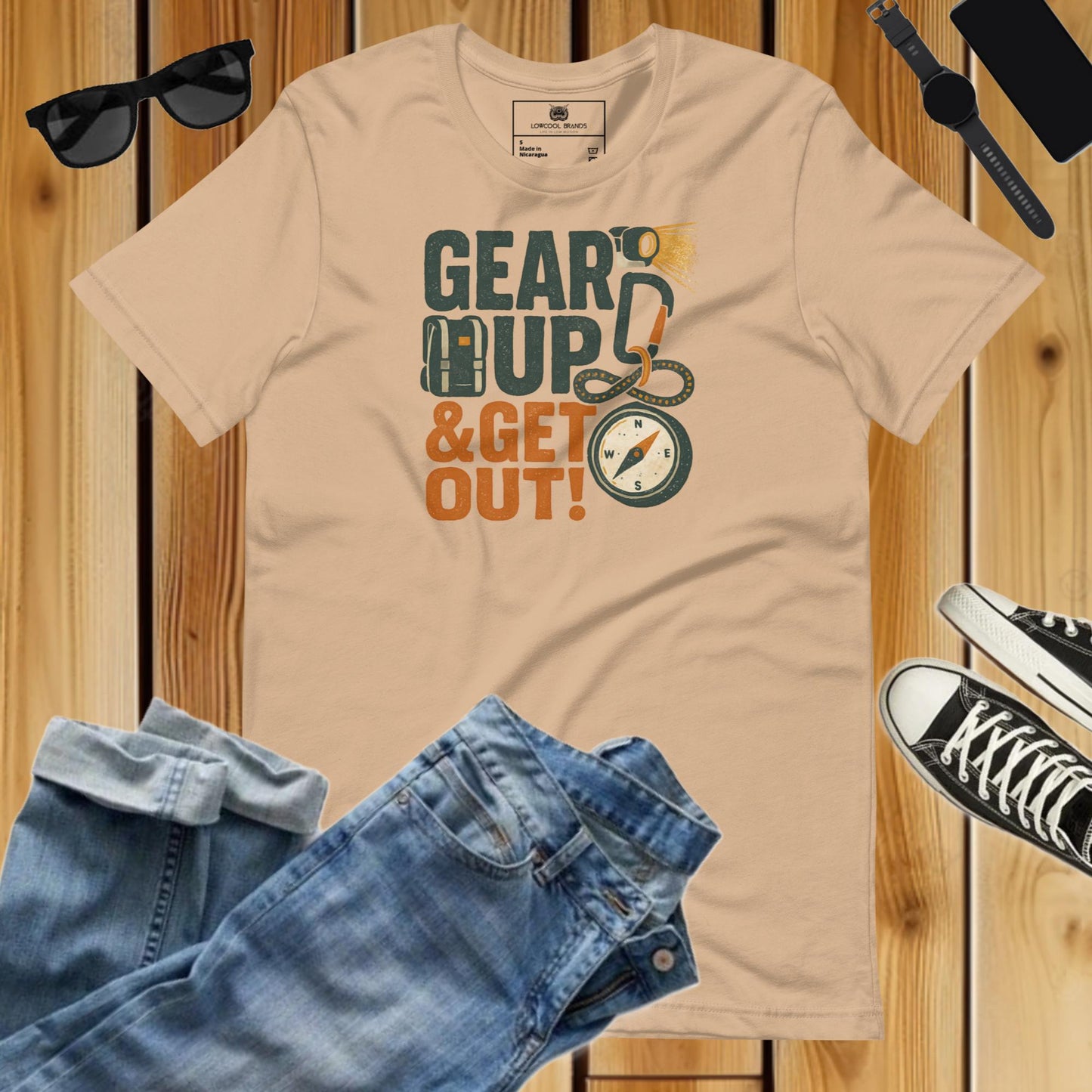 Gear Up & Get Out T-Shirt-T-Shirt-LowCool Brands