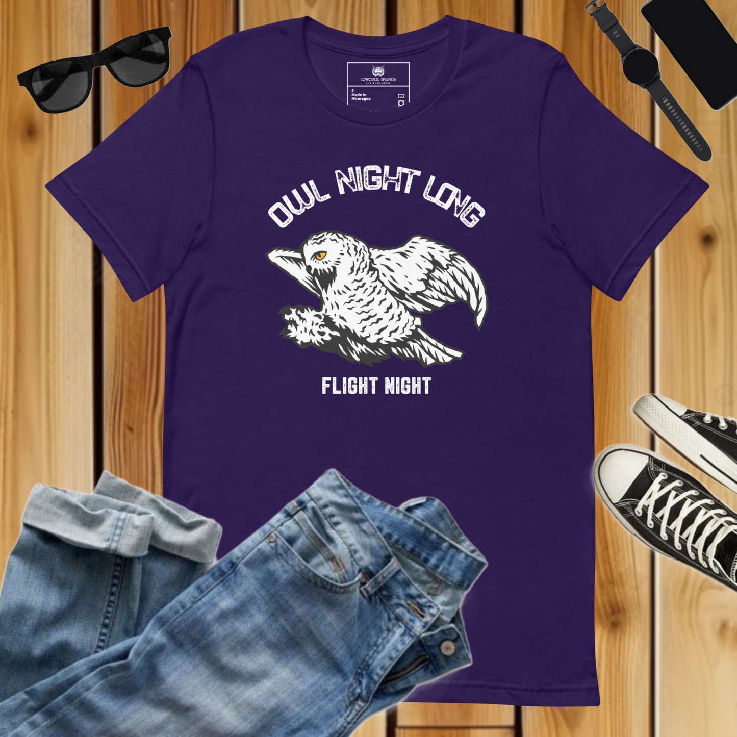 Owl Night Long - Flight Night T-Shirt