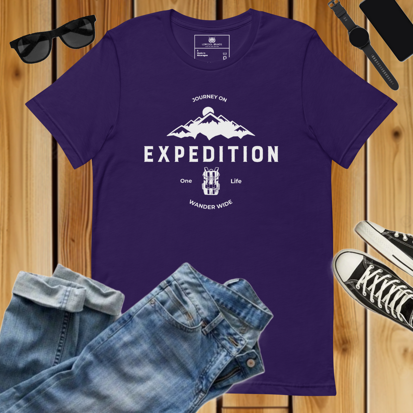 Expedition Journey On Wander Wide T-Shirt