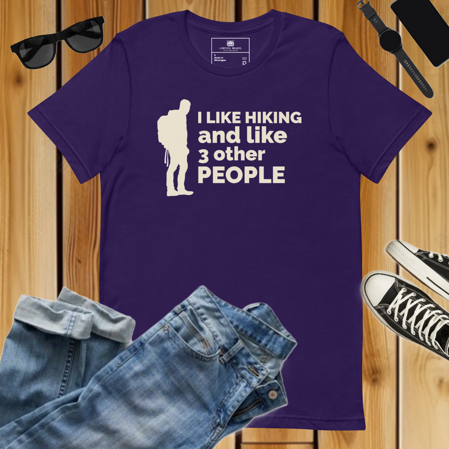 I Like Hiking And Like 3 Other People T-Shirt