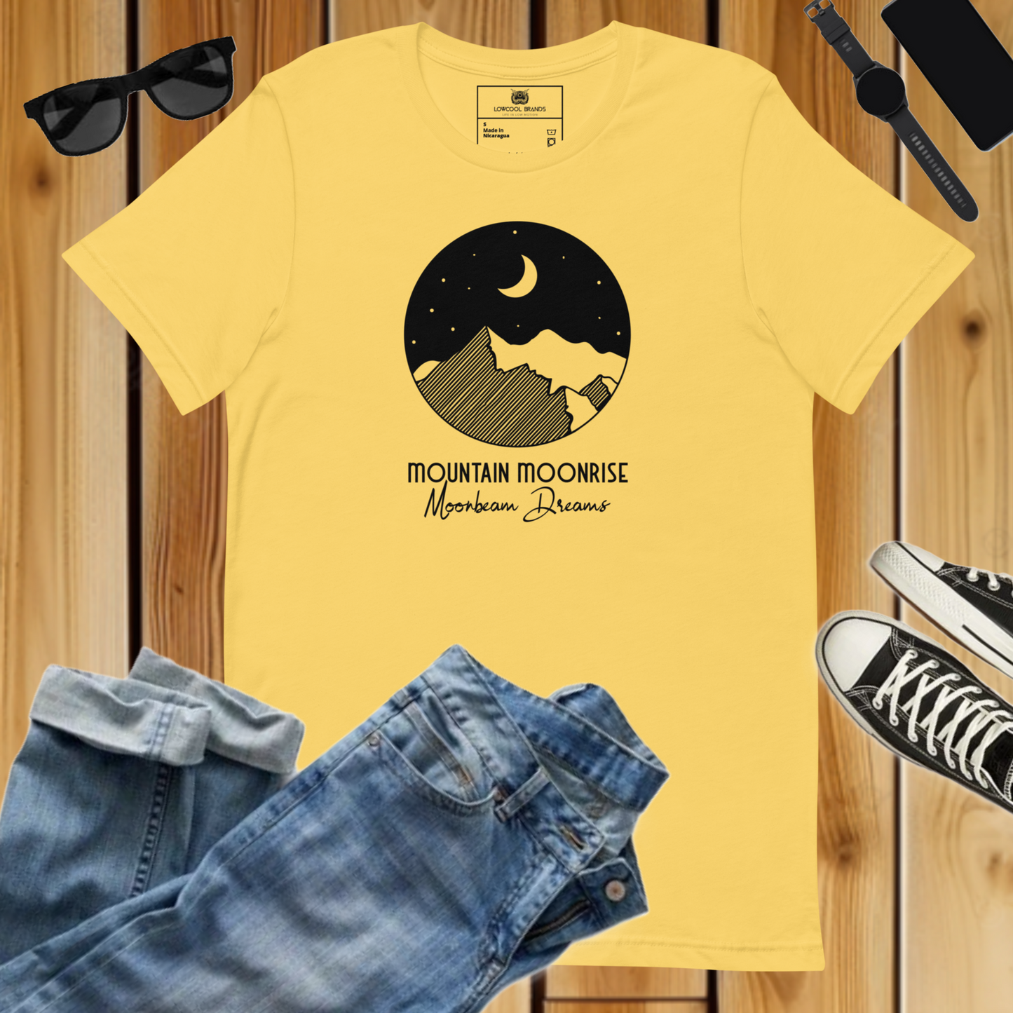 Mountain Moonrise - Moonbeam Dreams T-Shirt