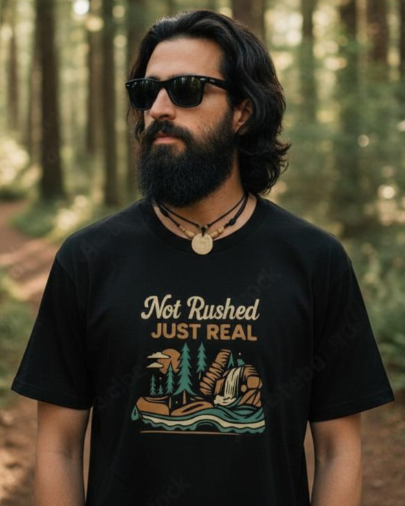 Not Rushed Just Real T-Shirt-T-Shirt-LowCool Brands