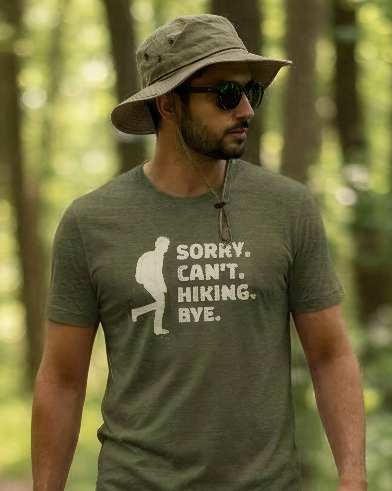 Sorry. Can't. Hiking. Bye. T-Shirt-T-Shirt-LowCool Brands
