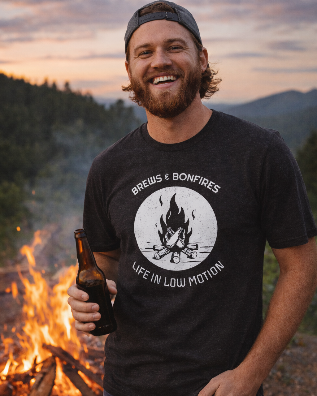 Brews & Bonfires T-Shirt-T-Shirt-LowCool Brands