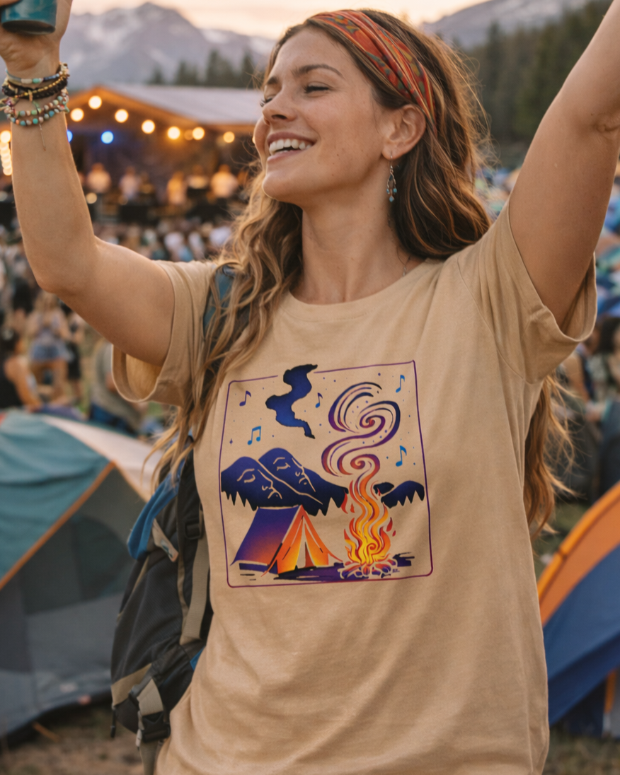 Cosmic Campfire T-Shirt-T-Shirt-LowCool Brands