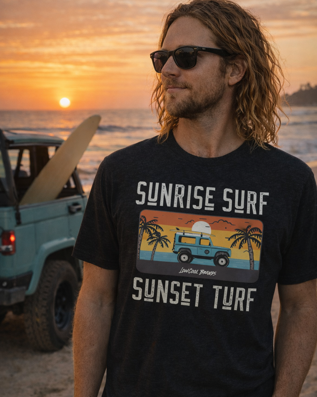 Sunrise Surf, Sunset Turf T-Shirt