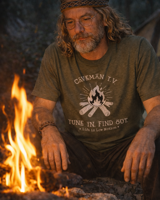 Caveman T.V. - Tune In. Find Out. T-Shirt