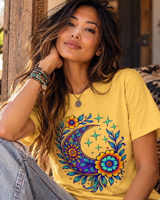 Floral Crescent Tee