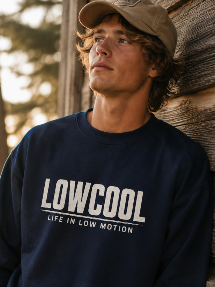 LowCool Life in Low Motion — Unisex Graphic Sweatshirt | LowCool Brands