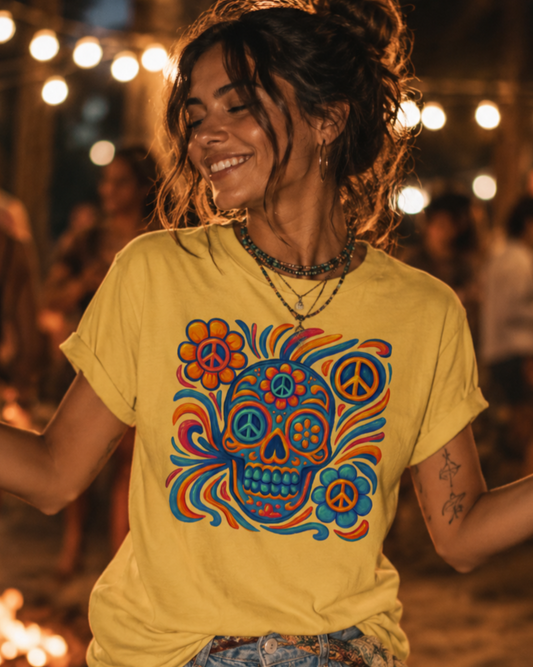 Peace Sugar Skull T-Shirt