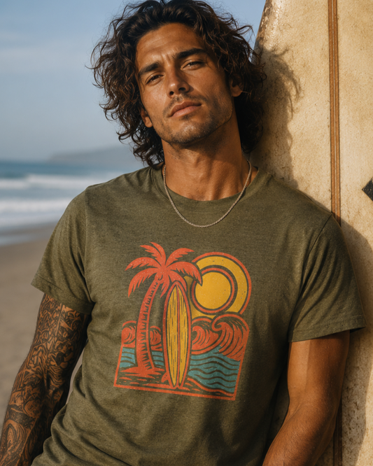 Retro Longboard T-Shirt