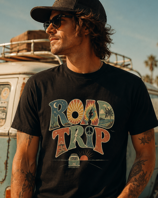 Road Trip T-Shirt | Retro Adventure Graphic Tee | LowCool