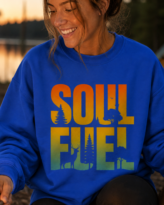 Soul Fuel Sweatshirt — Unisex Graphic Crewneck Sweatshirt | LowCool Brands