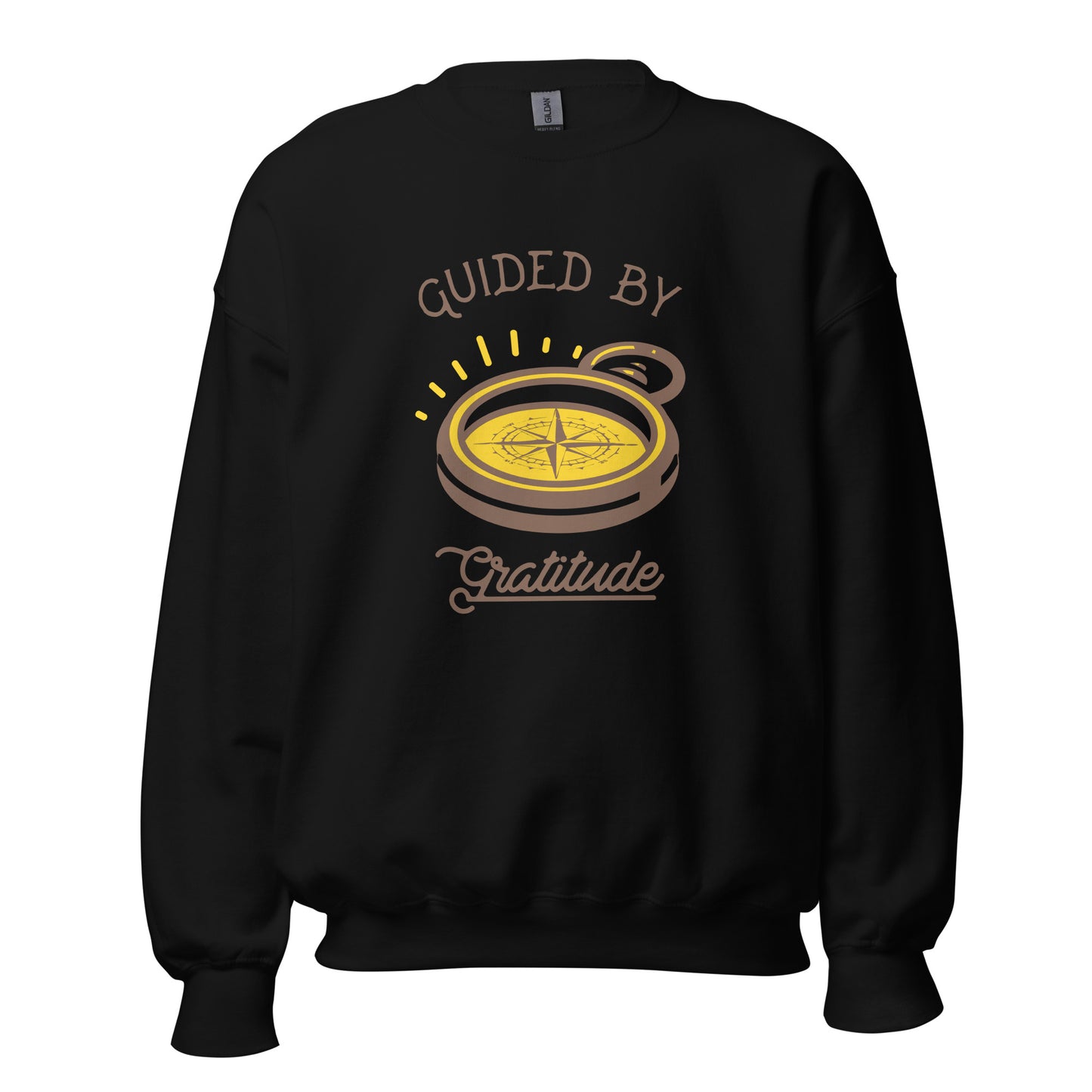 Guided by Gratitude Sweatshirt — Unisex Graphic Crewneck Sweatshirt | LowCool Brands