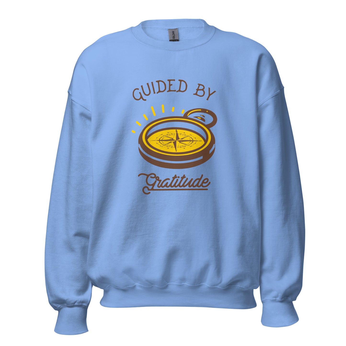 Guided by Gratitude Sweatshirt — Unisex Graphic Crewneck Sweatshirt | LowCool Brands