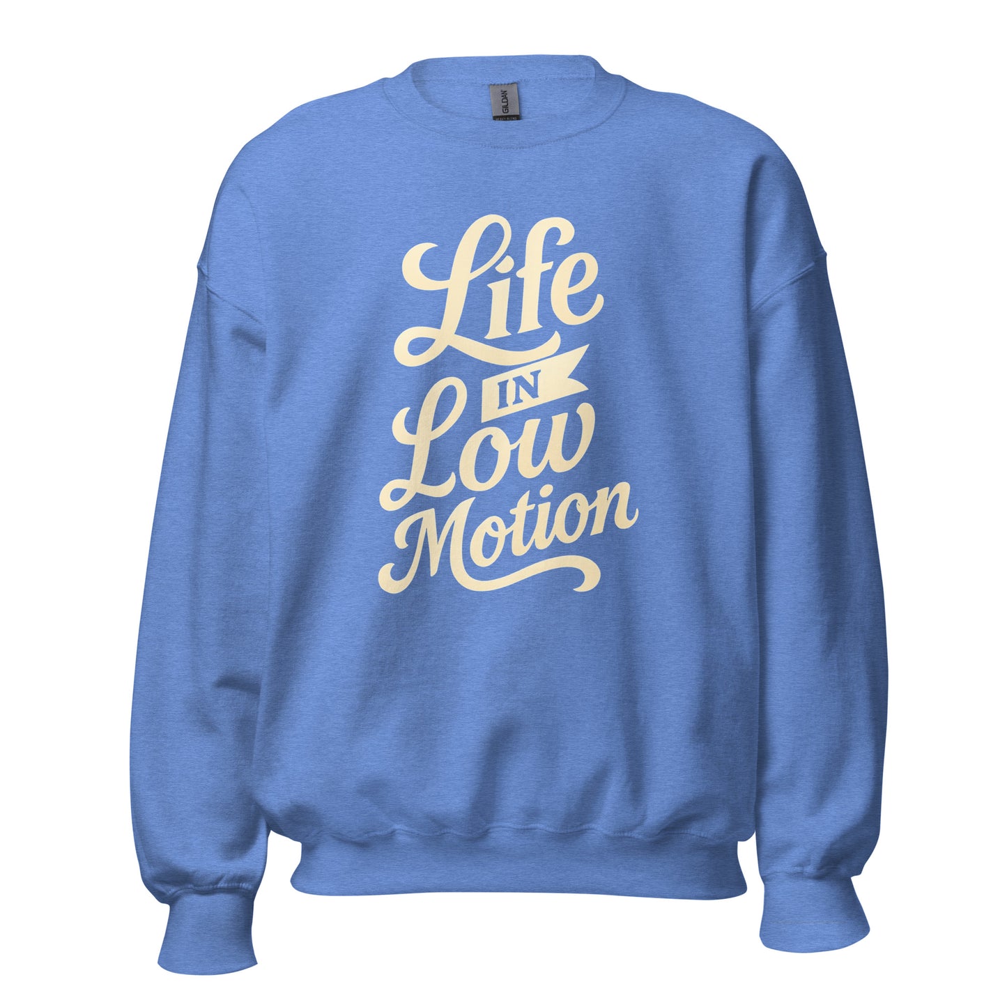 Life in Low Motion Sweatshirt — Unisex Graphic Crewneck Sweatshirt | LowCool Brands