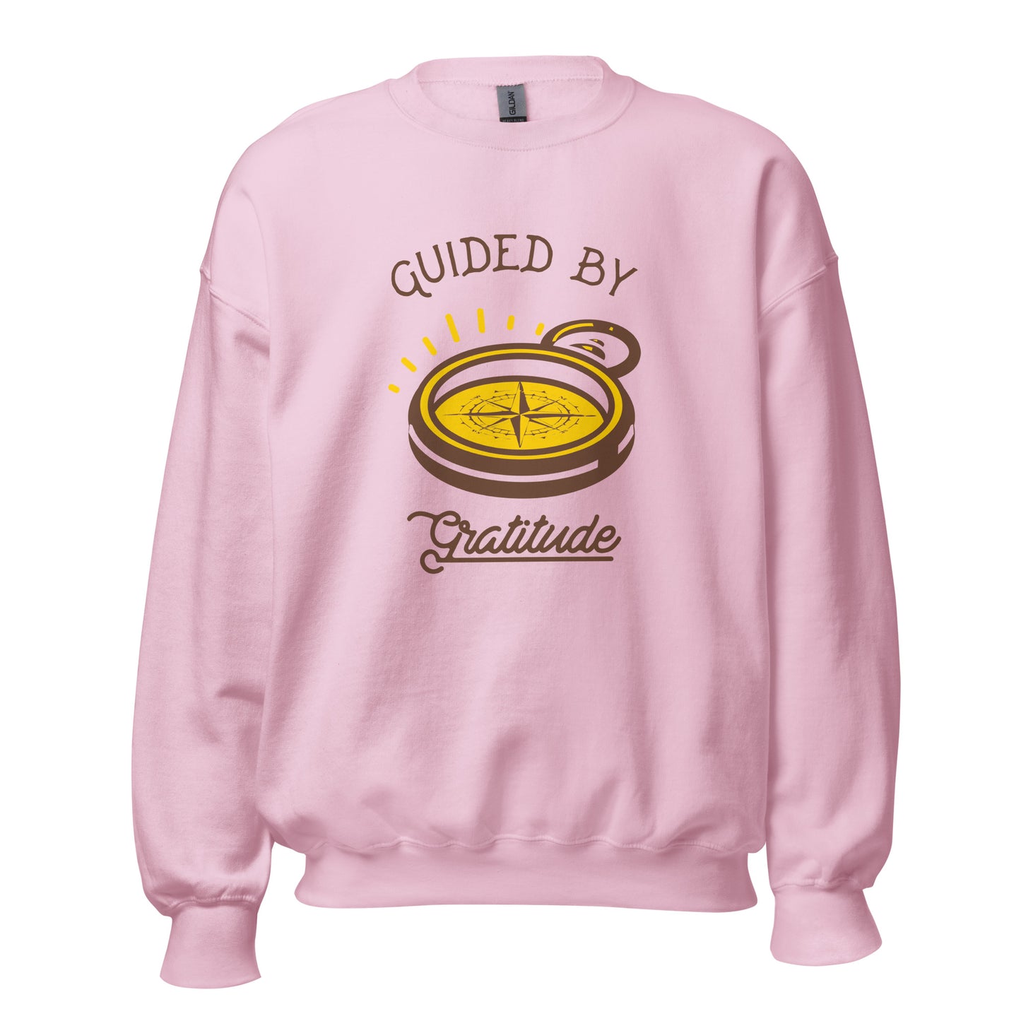 Guided by Gratitude Sweatshirt — Unisex Graphic Crewneck Sweatshirt | LowCool Brands