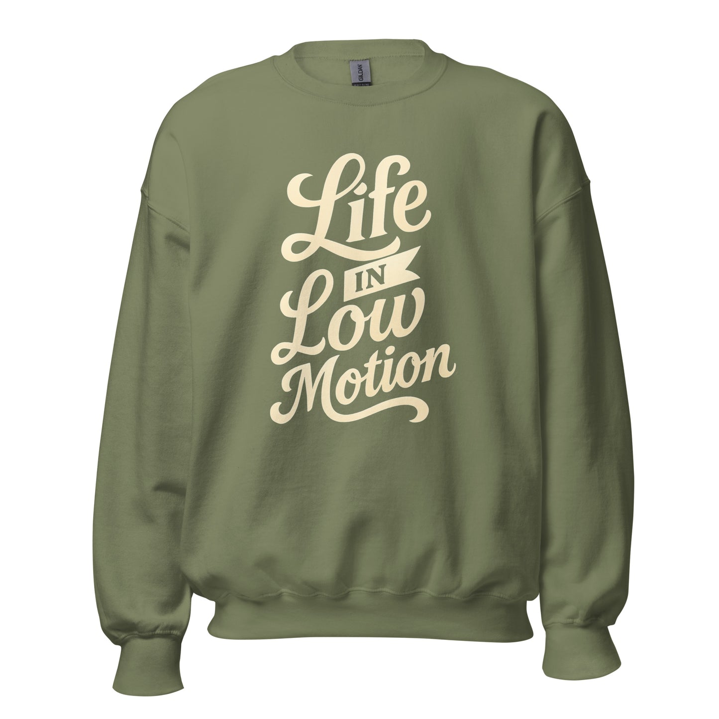 Life in Low Motion Sweatshirt — Unisex Graphic Crewneck Sweatshirt | LowCool Brands