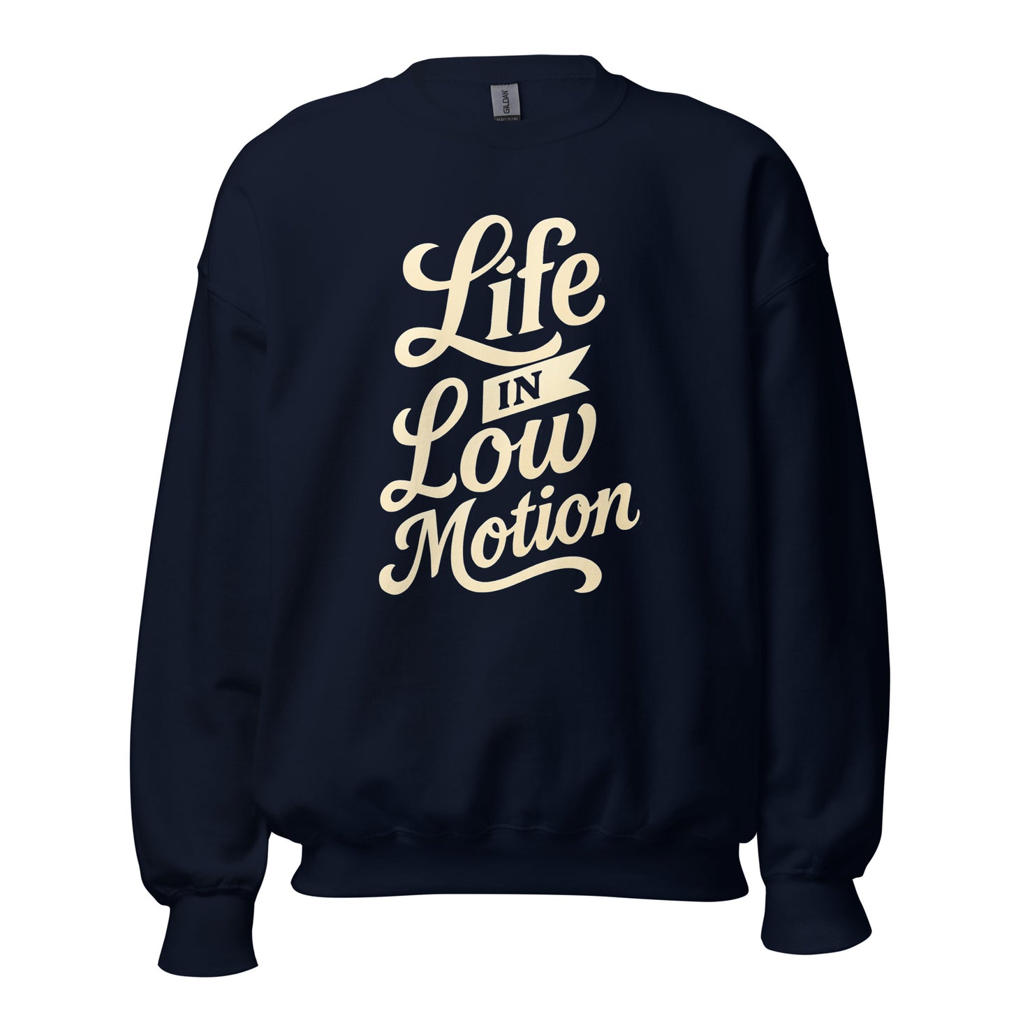 Life in Low Motion Sweatshirt — Unisex Graphic Crewneck Sweatshirt | LowCool Brands