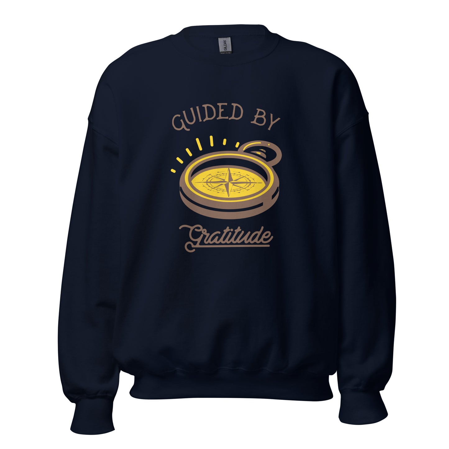 Guided by Gratitude Sweatshirt — Unisex Graphic Crewneck Sweatshirt | LowCool Brands
