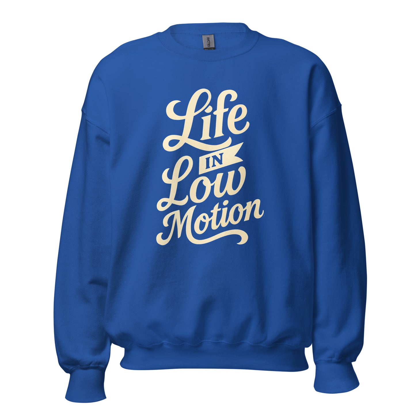 Life in Low Motion Sweatshirt — Unisex Graphic Crewneck Sweatshirt | LowCool Brands