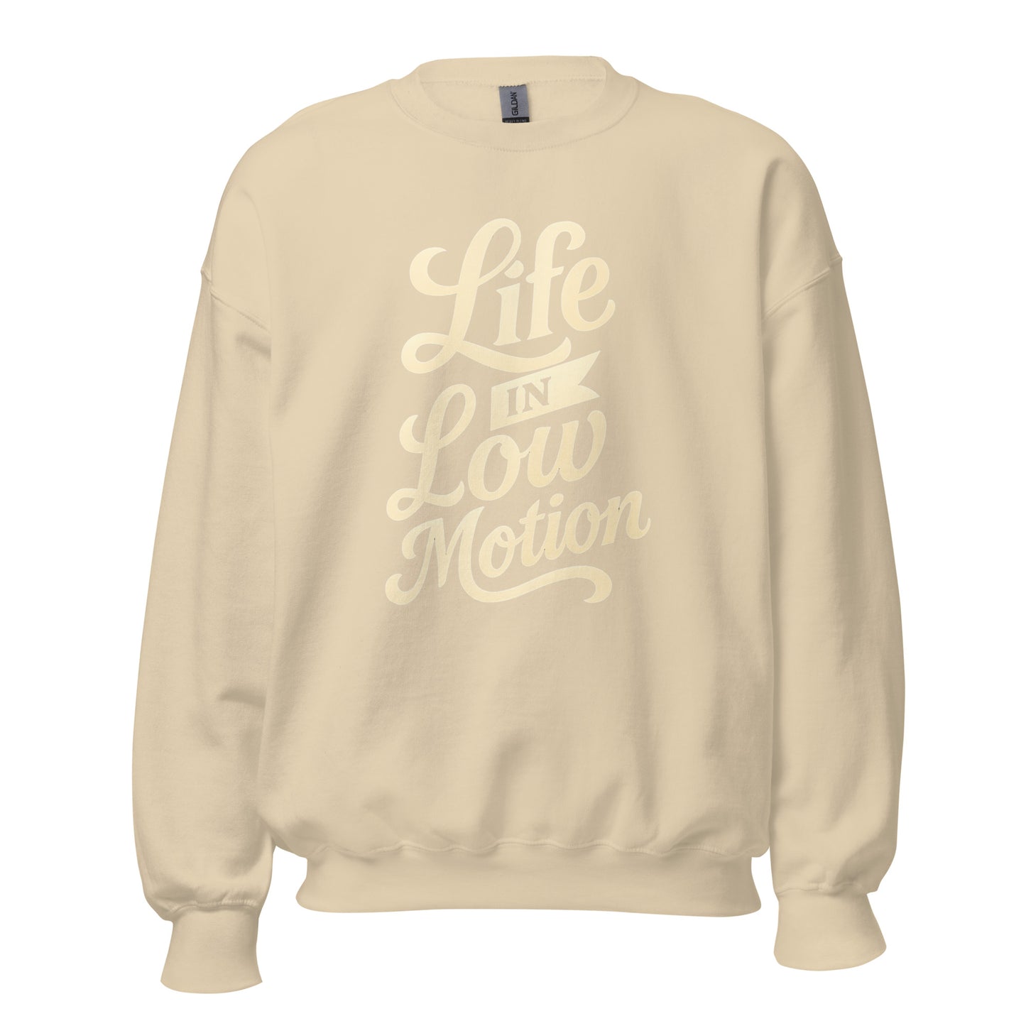 Life in Low Motion Sweatshirt — Unisex Graphic Crewneck Sweatshirt | LowCool Brands