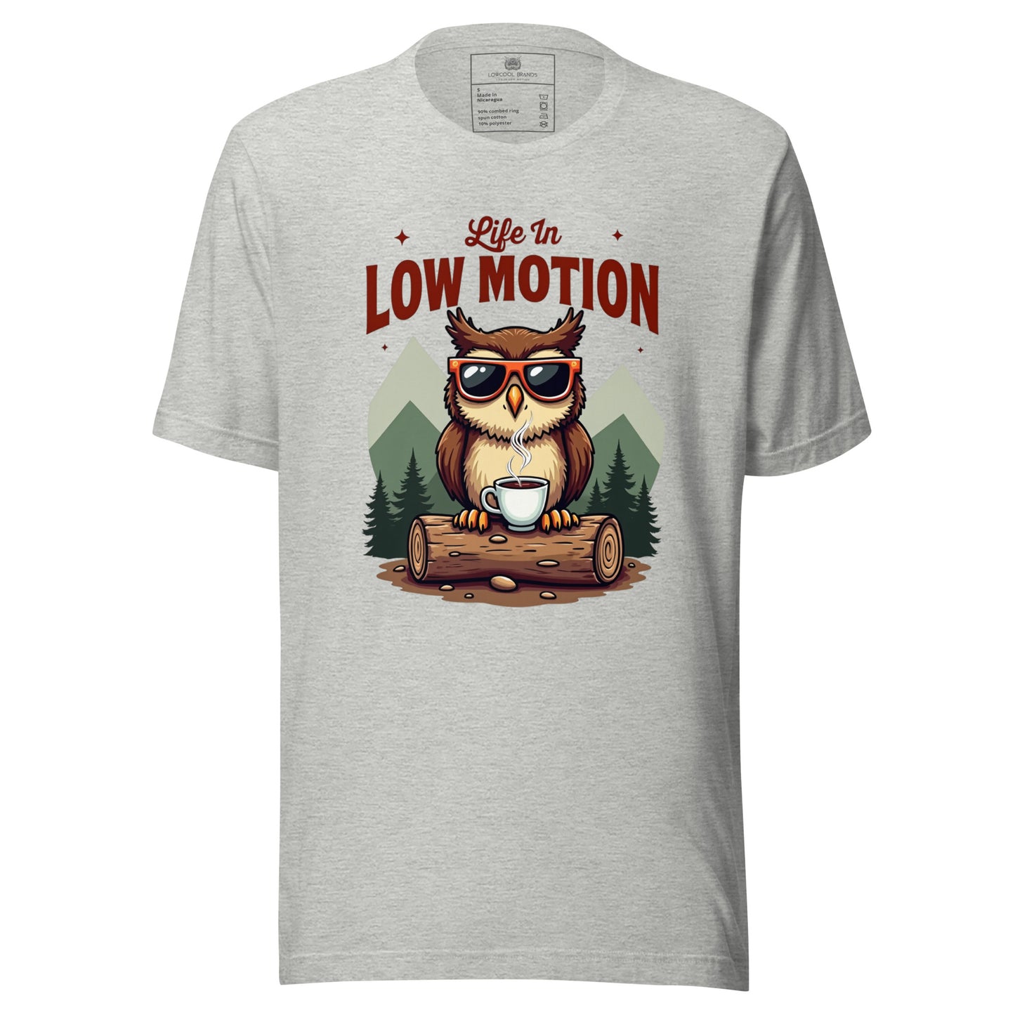 Life in Low Motion Cool Owl T-Shirt