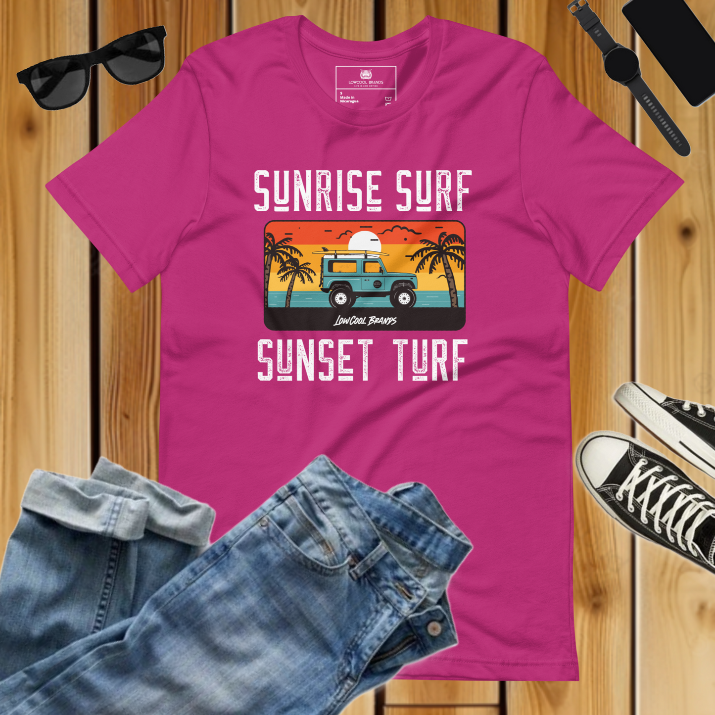 Sunrise Surf, Sunset Turf T-Shirt
