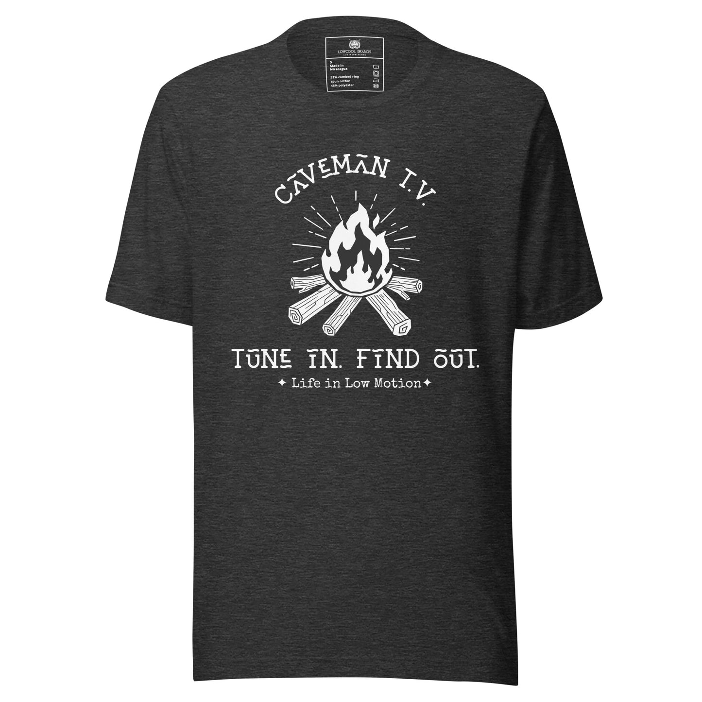 Caveman T.V. - Tune In. Find Out. T-Shirt