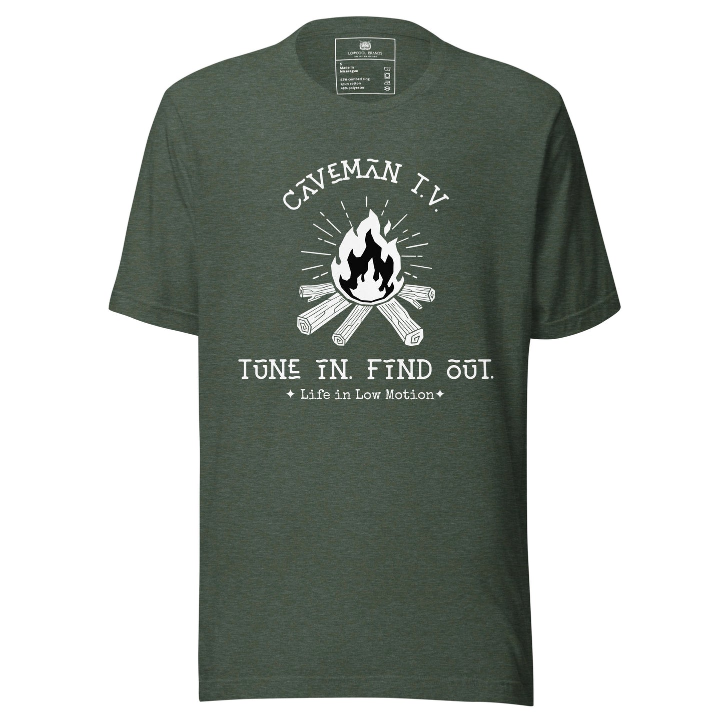 Caveman T.V. - Tune In. Find Out. T-Shirt