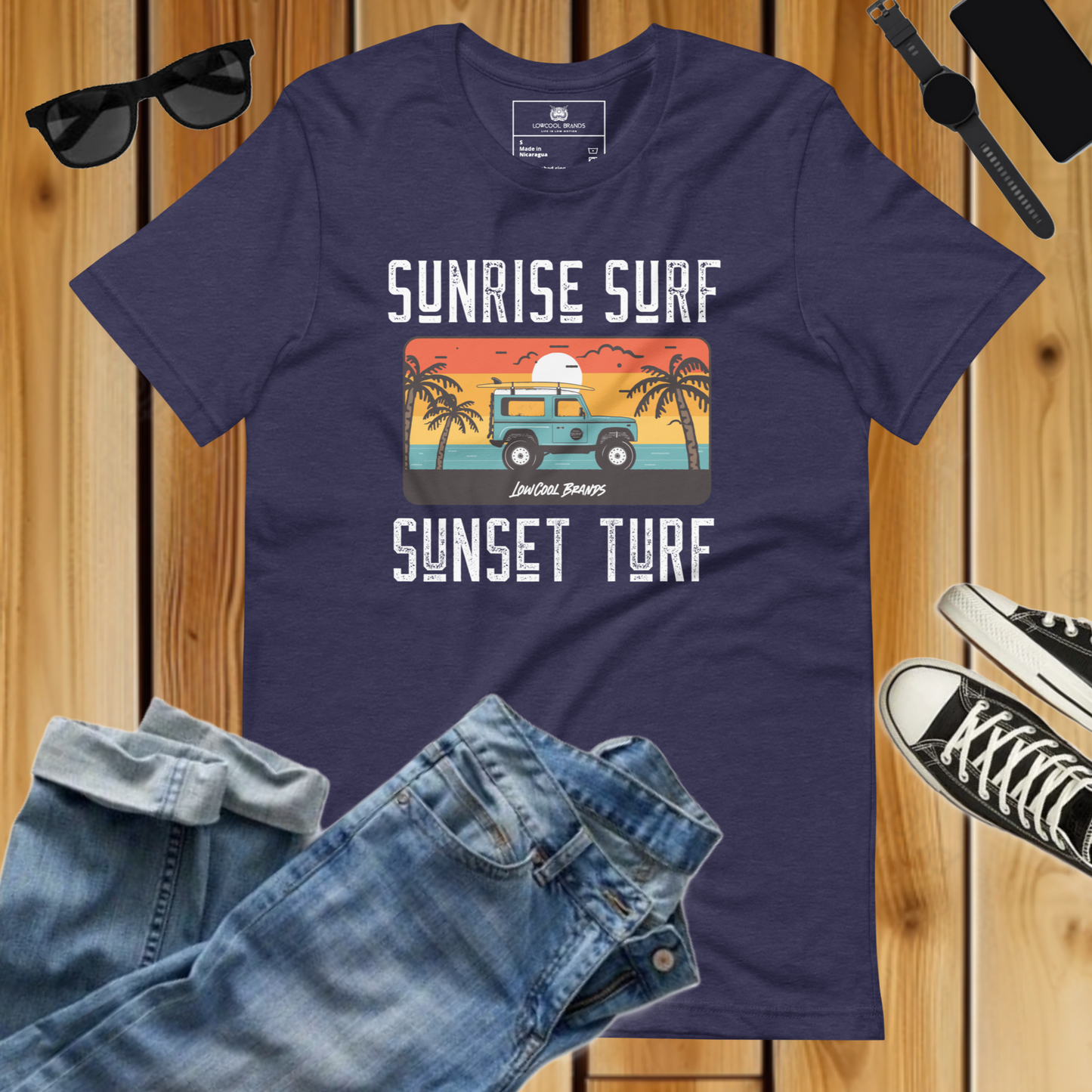 Sunrise Surf, Sunset Turf T-Shirt