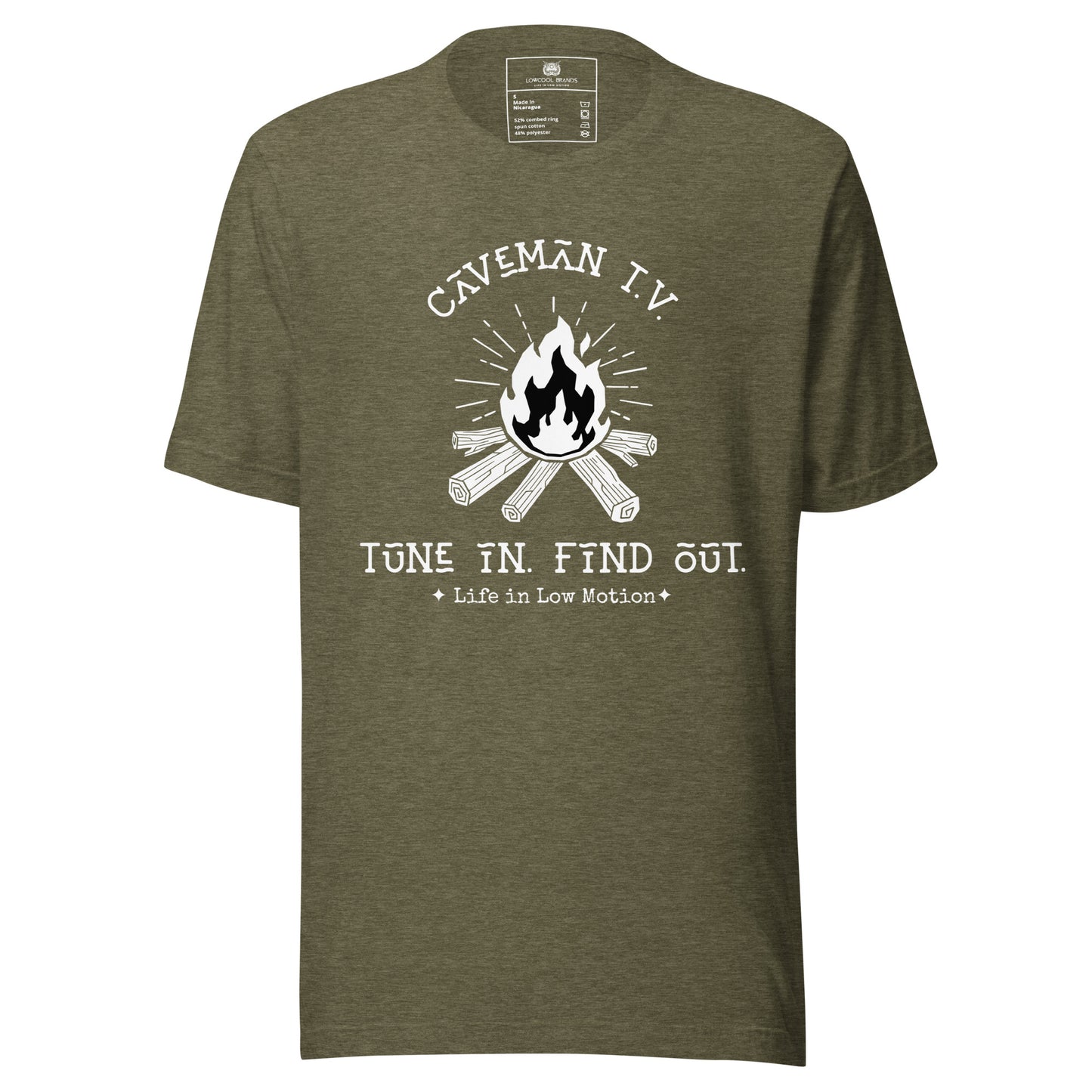 Caveman T.V. - Tune In. Find Out. T-Shirt