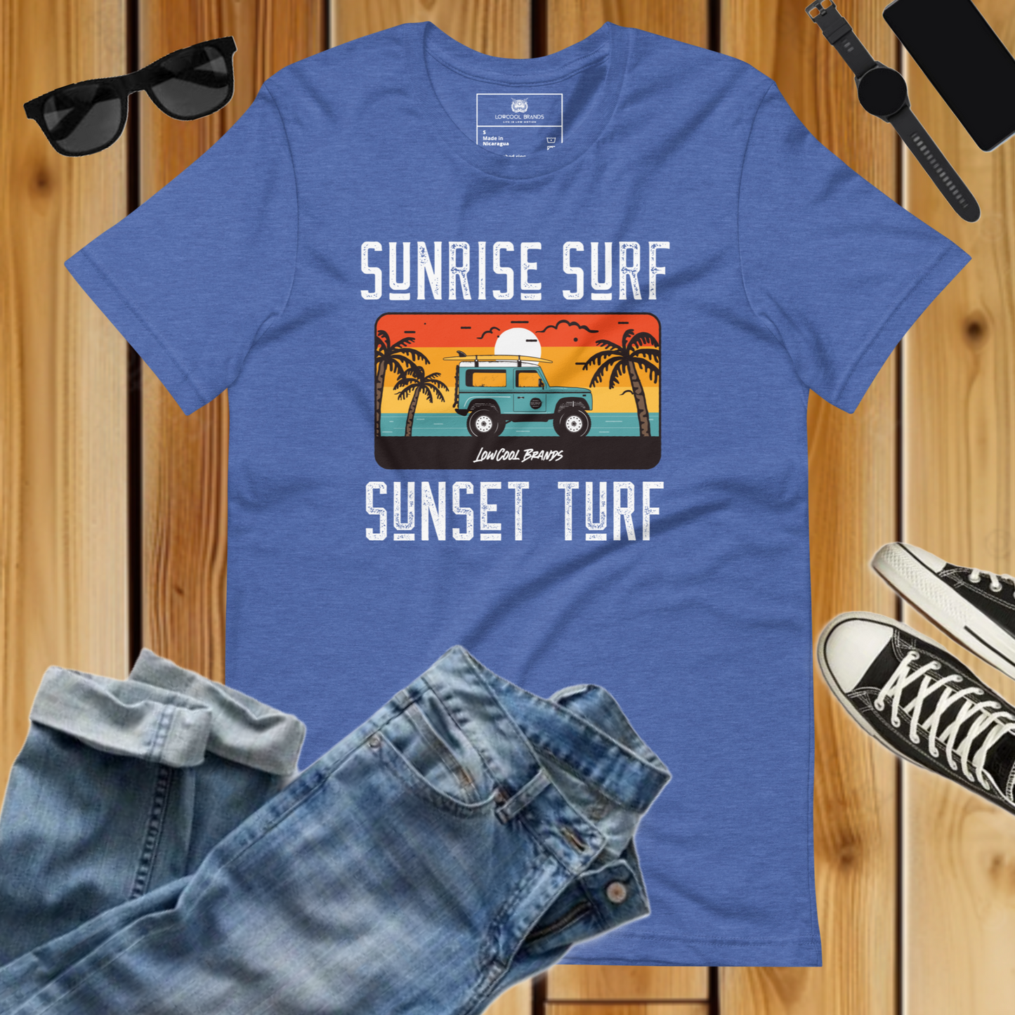 Sunrise Surf, Sunset Turf T-Shirt