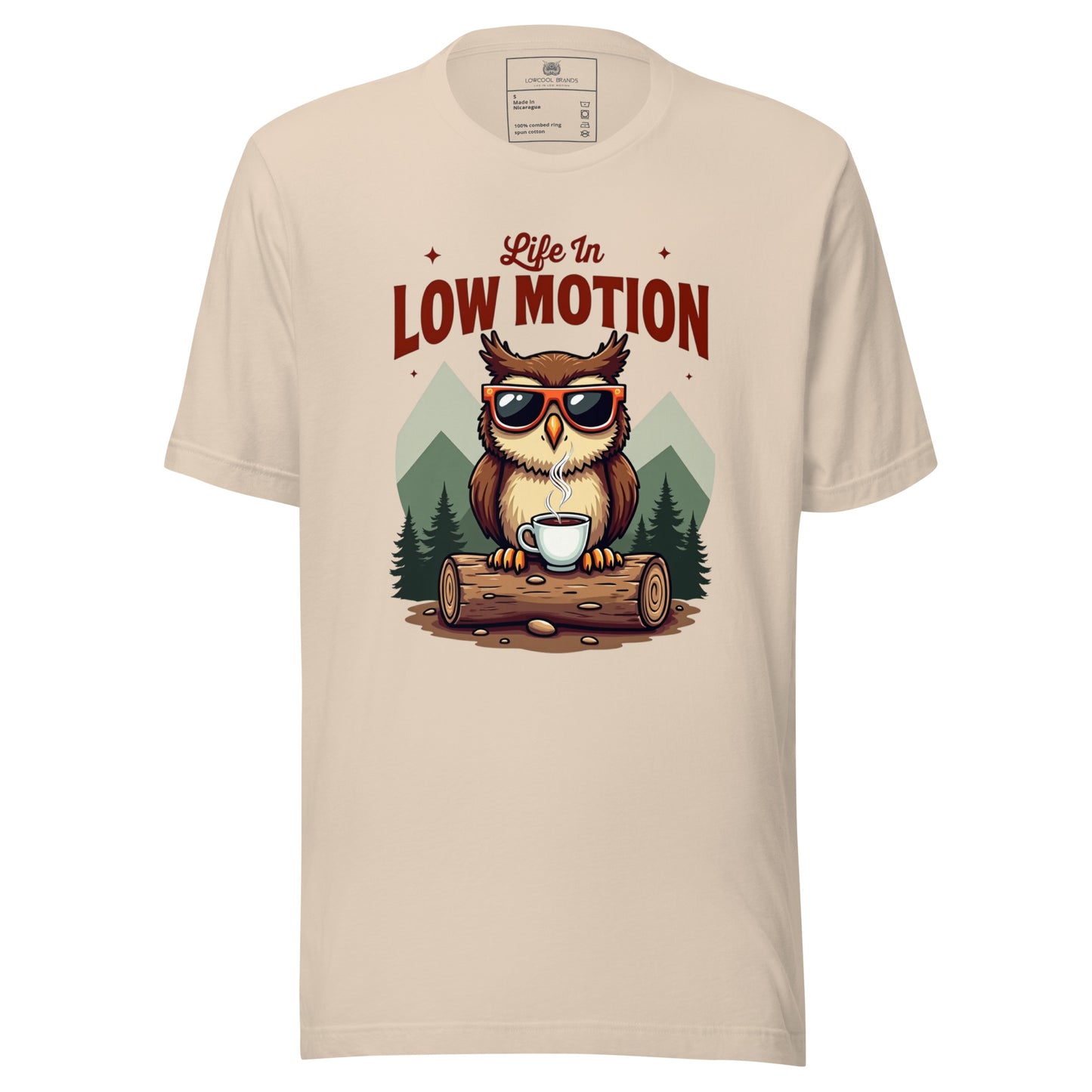Life in Low Motion Cool Owl T-Shirt