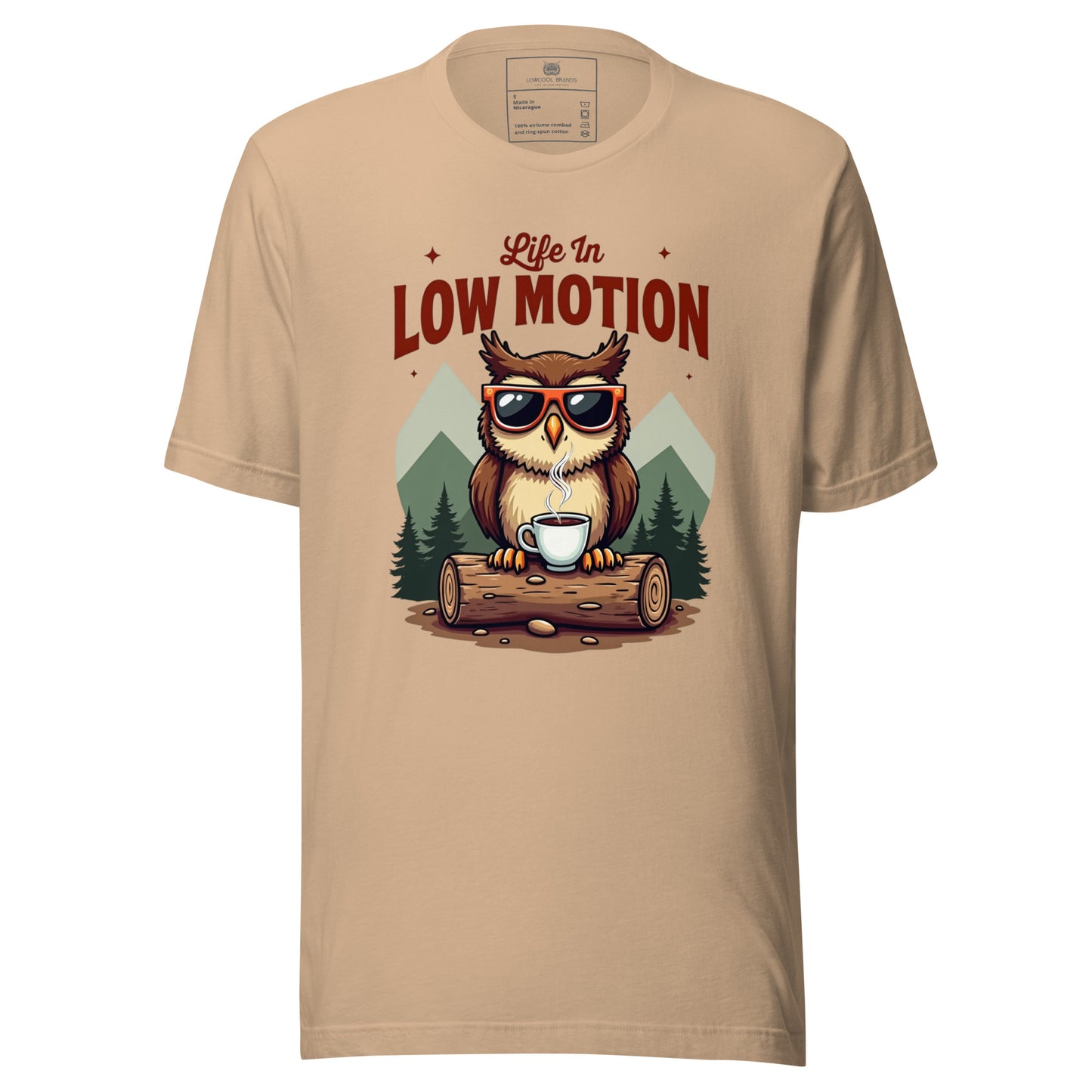 Life in Low Motion Cool Owl T-Shirt