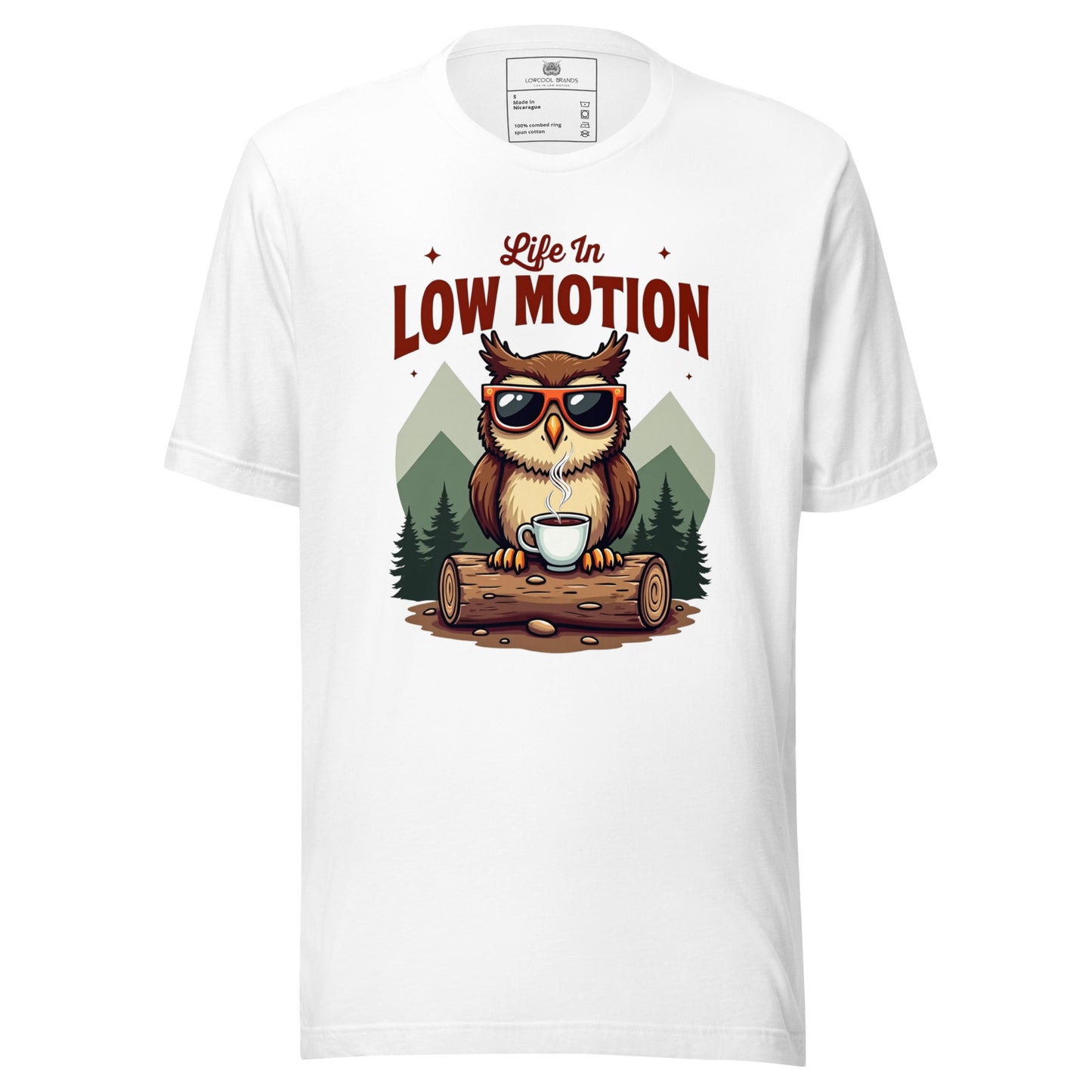 Life in Low Motion Cool Owl T-Shirt