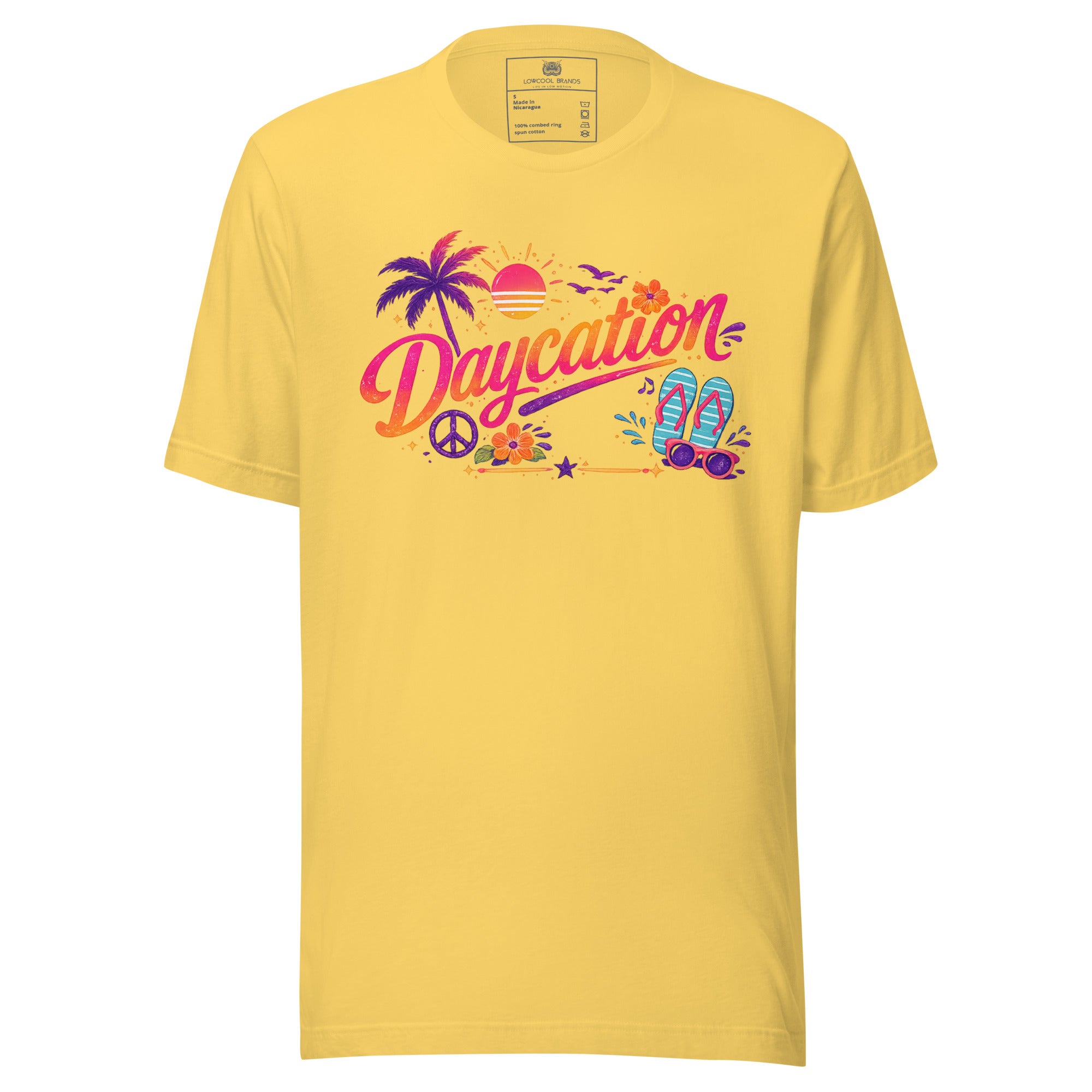 Daycation Graphic Tee | Retro Beach Vacation T-Shirt | LowCool Brands